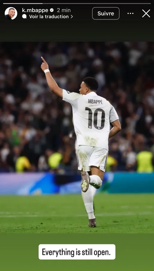 天天盈球官网-破门难救主，姆巴佩更新社媒鼓励皇马：比赛仍有一切可能